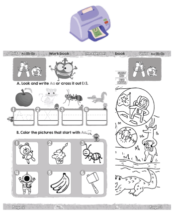 Phonics Print letter A